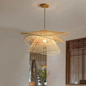 Lampe Suspendue en Rotin Naturel - Élégance et Chaleur pour Votre Intérieur