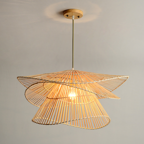 Lampe Suspendue en Rotin Naturel - Élégance et Chaleur pour Votre Intérieur