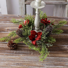 Support de Bougie de Noël - Élégance et Ambiance Festive