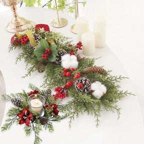 Support de Bougie de Noël - Élégance et Ambiance Festive