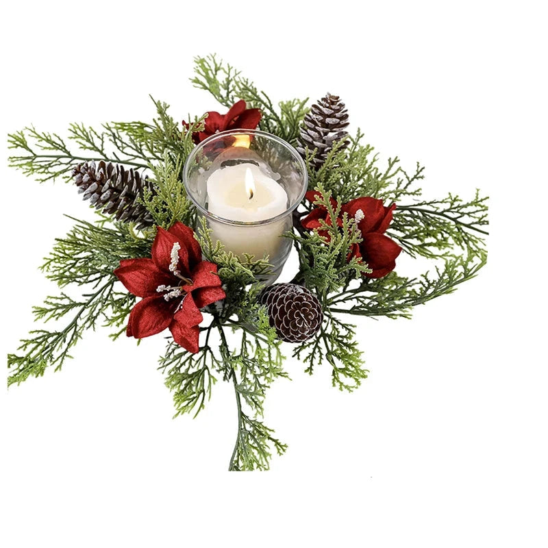 Support de Bougie de Noël - Élégance et Ambiance Festive