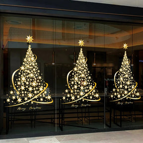 Autocollants de Fenêtre de Noël - Décoration Festive Facile à Appliquer