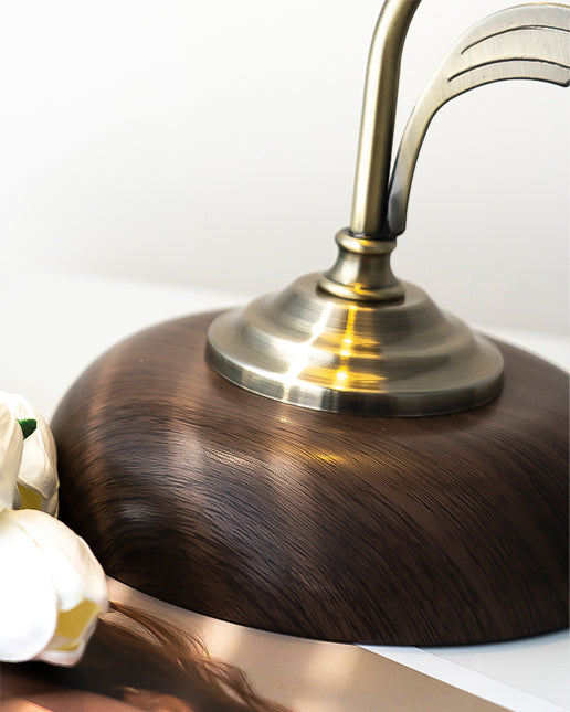 Lampe de Bureau en Céramique et Bois - Élégance et Lumière Ciblée pour Votre Espace