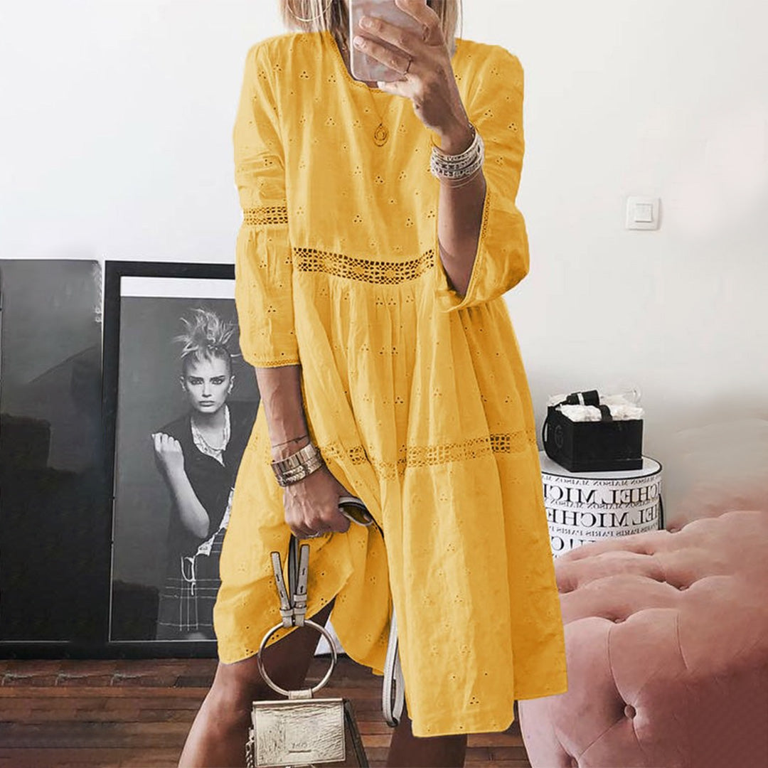 Robe d'été en Dentelle Élégante - Style Maxi Confortable et Décontracté