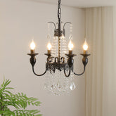 Lustre en Cristal pour Chambre - Élégance Contemporaine et Chaleureuse