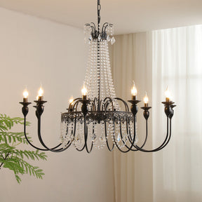 Lustre en Cristal pour Chambre - Élégance Contemporaine et Chaleureuse