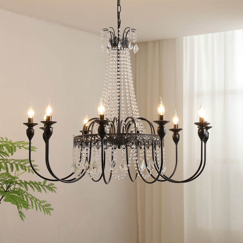 Lustre en Cristal pour Chambre - Élégance Contemporaine et Chaleureuse