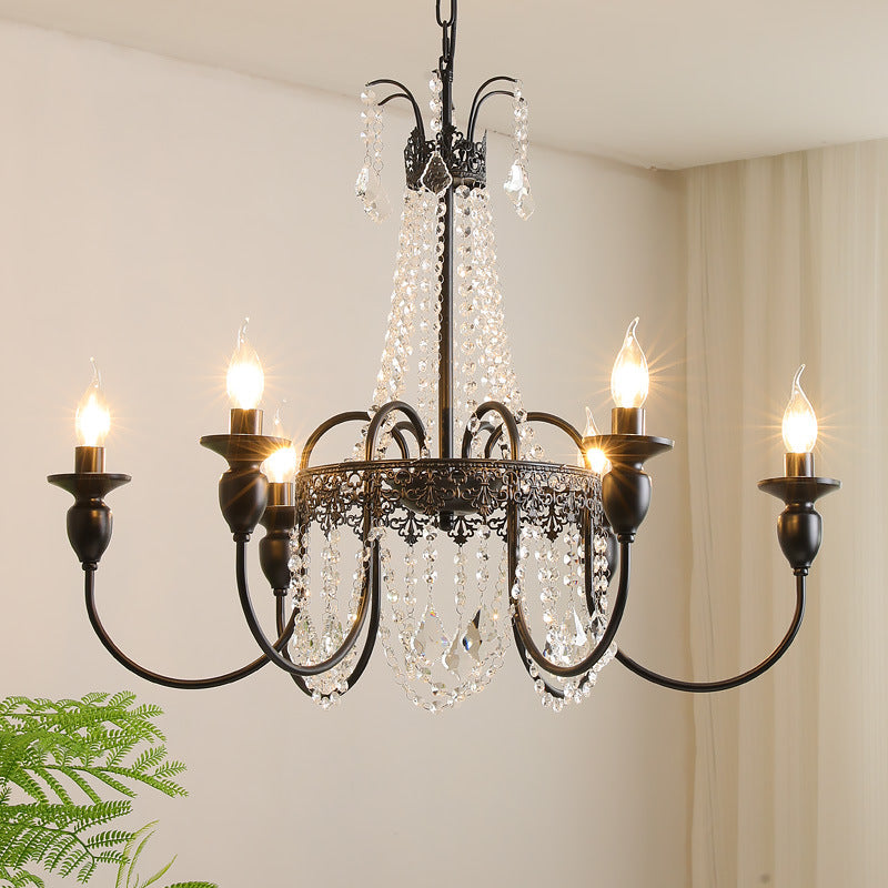 Lustre en Cristal pour Chambre - Élégance Contemporaine et Chaleureuse