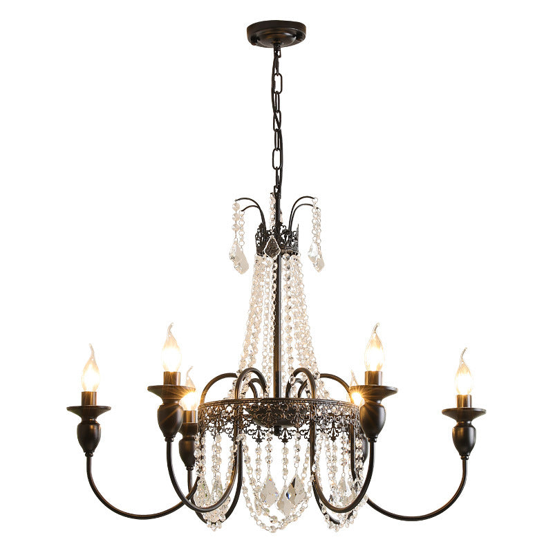 Lustre en Cristal pour Chambre - Élégance Contemporaine et Chaleureuse