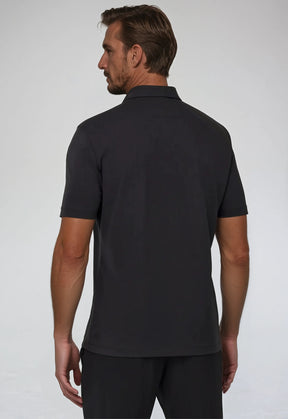 Polo Noir pour Homme Moderne - Style Élégant et Confortable