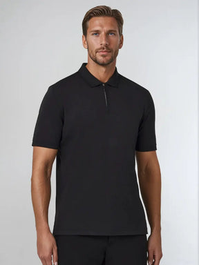 Polo Noir pour Homme Moderne - Style Élégant et Confortable