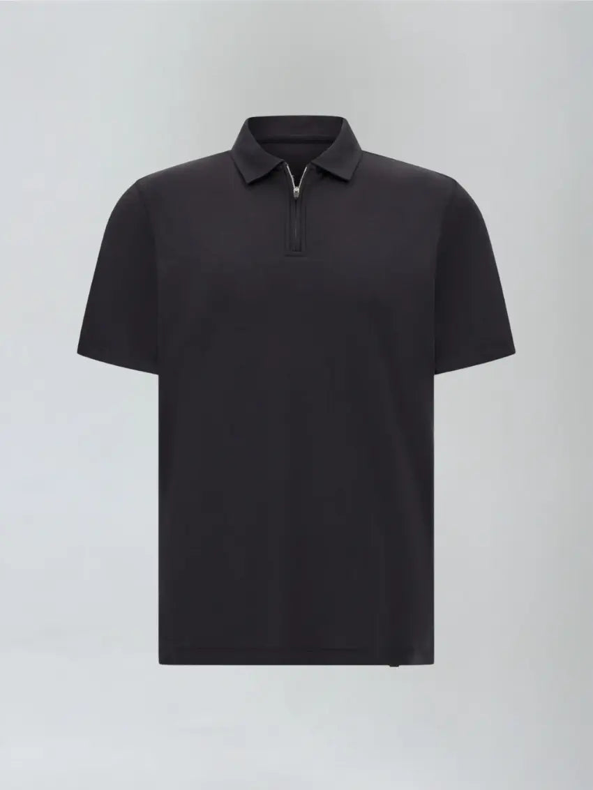 Polo Noir pour Homme Moderne - Style Élégant et Confortable
