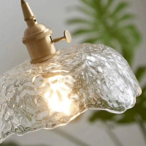 Lampe Suspendue en Laiton et Verre - Élégance Moderne et Installation Facile