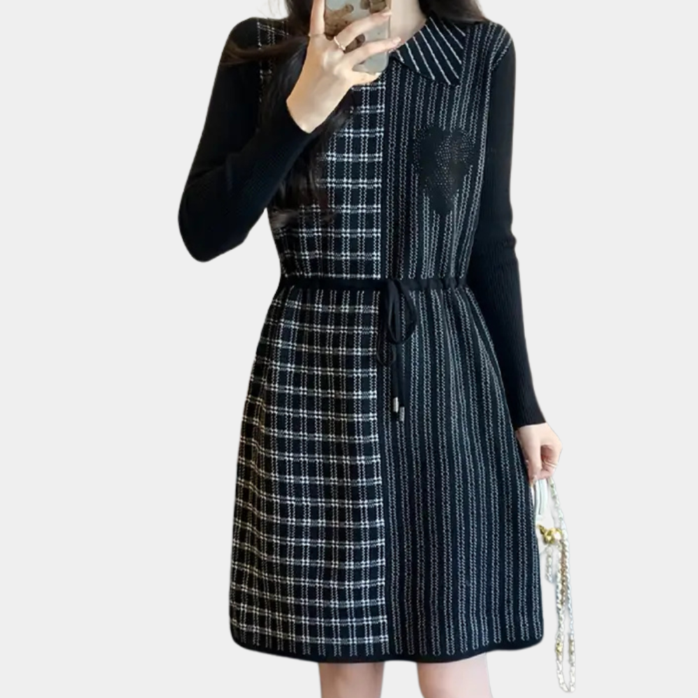 Robe d'été à Carreaux pour Femmes - Élégance et Confort au Quotidien