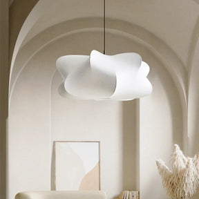 Lampe à Pendentif Japonaise - Design Wabi Sabi en Soie Élégante