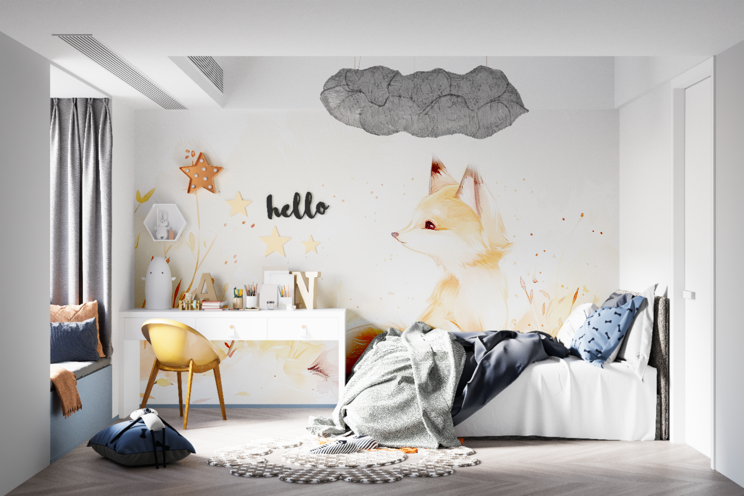 Children's Fox Wallpaper