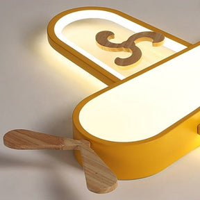 Plafonnier LED Avion pour Enfants - Éclairage Amusant et Économique