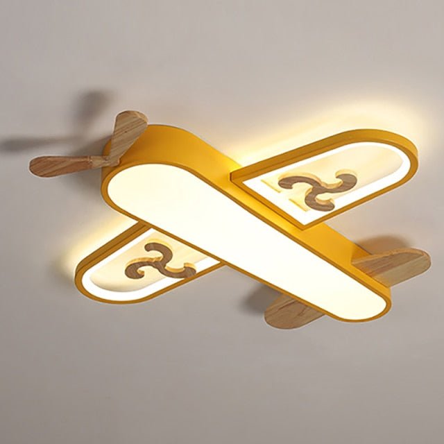 Plafonnier LED Avion pour Enfants - Éclairage Amusant et Économique