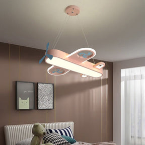 Lustre Pendentif Avion LED - Éclairage Ludique pour Chambre d'Enfant