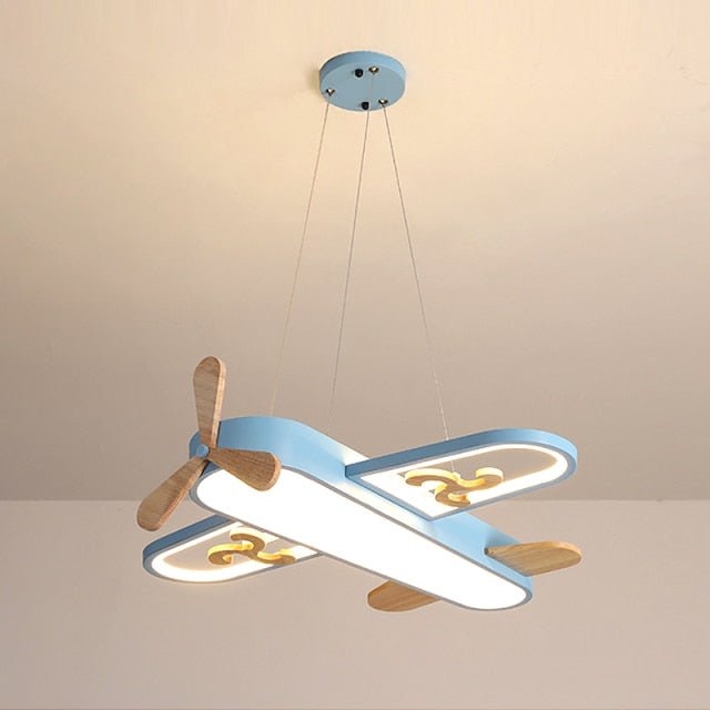 Lustre Pendentif Avion LED - Éclairage Ludique pour Chambre d'Enfant