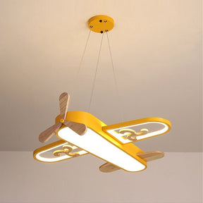 Lustre Pendentif Avion LED - Éclairage Ludique pour Chambre d'Enfant