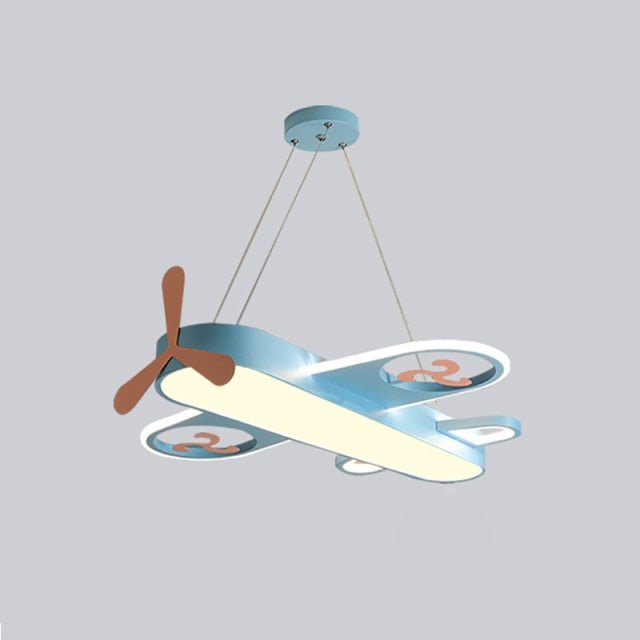 Lustre Pendentif Avion LED - Éclairage Ludique pour Chambre d'Enfant