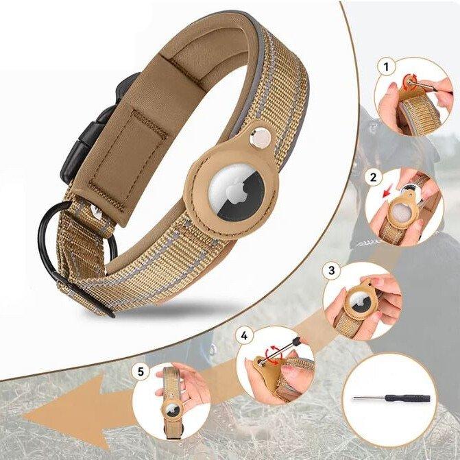 Collier Porte-AirTag Sécurisé - Suivi Fiable pour Objets de Valeur