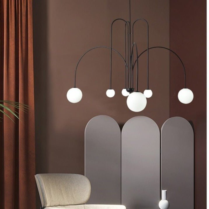 Lustre Courbé Moderne en Fer - Élégance et Durabilité pour Votre Intérieur