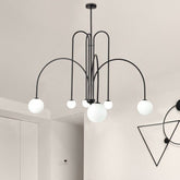 Lustre Courbé Moderne en Fer - Élégance et Durabilité pour Votre Intérieur