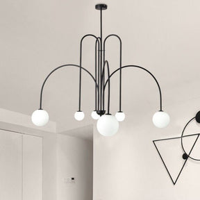 Lustre Courbé Moderne en Fer - Élégance et Durabilité pour Votre Intérieur