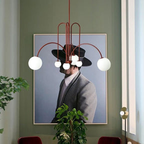 Lustre Courbé Moderne en Fer - Élégance et Durabilité pour Votre Intérieur