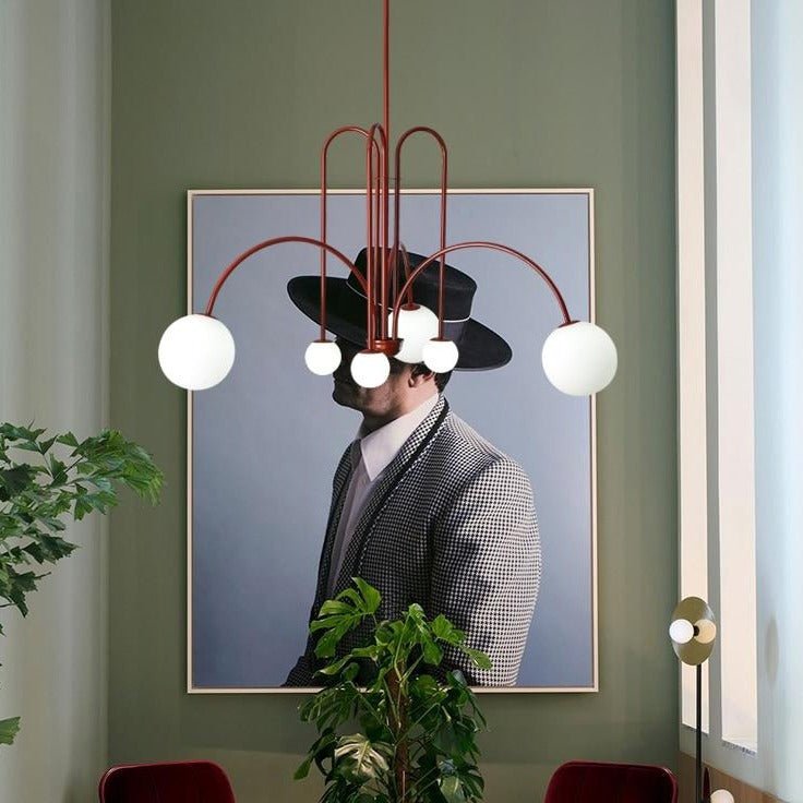 Lustre Courbé Moderne en Fer - Élégance et Durabilité pour Votre Intérieur