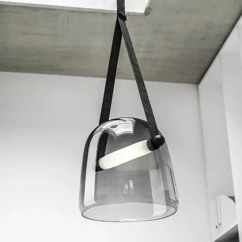 Pendentif en Verre Élégant - Éclairage Luxueux pour Intérieurs Sophistiqués