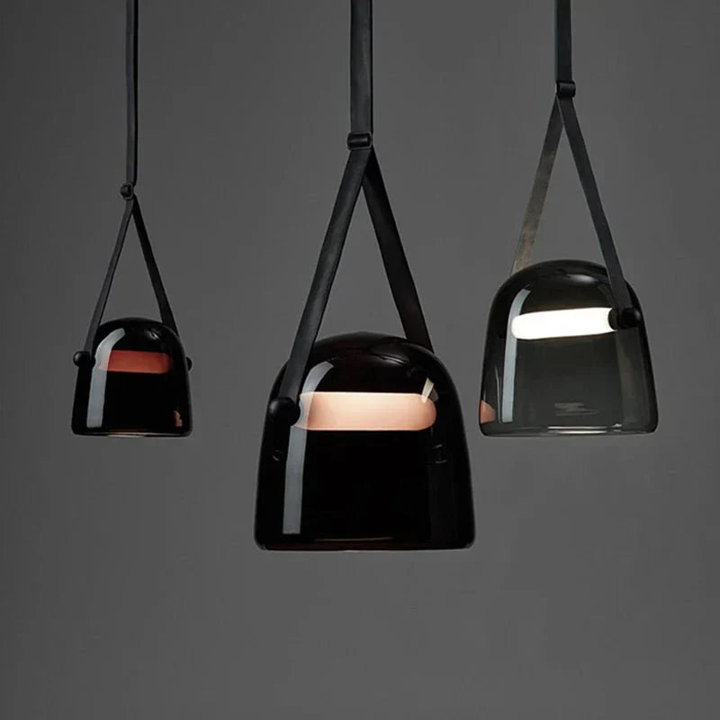 Pendentif en Verre Élégant - Éclairage Luxueux pour Intérieurs Sophistiqués