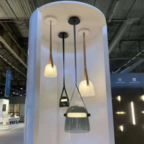 Pendentif en Verre Élégant - Éclairage Luxueux pour Intérieurs Sophistiqués