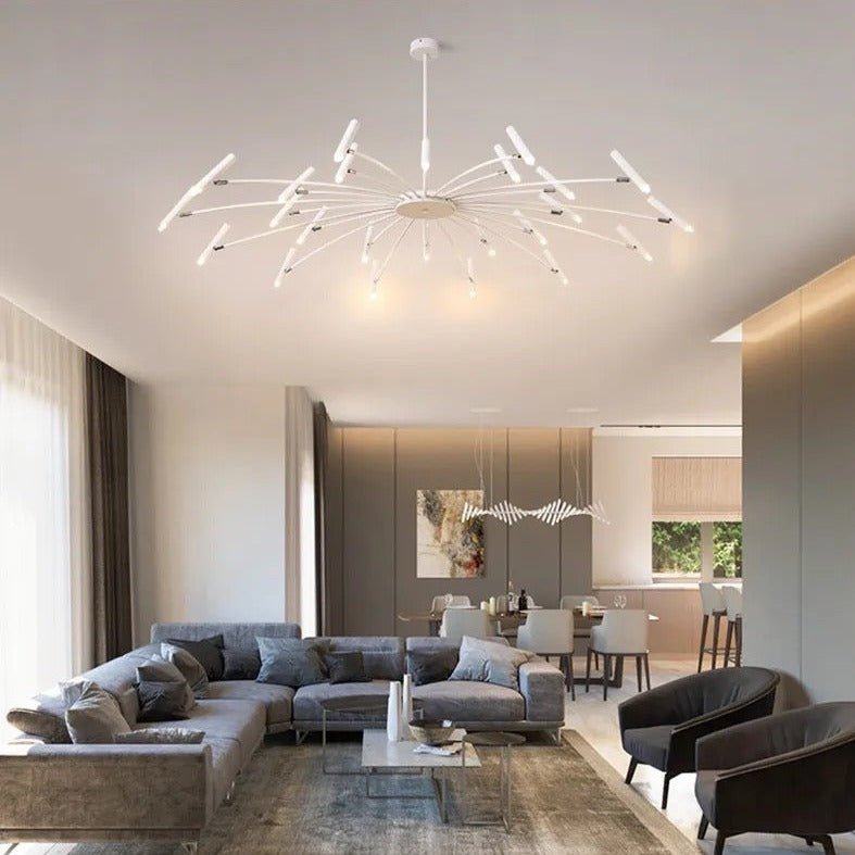 Lustre LED Moderne avec Têtes Réglables - Élégance et Efficacité Énergétique