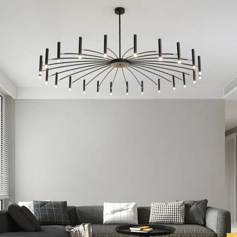 Lustre LED Moderne avec Têtes Réglables - Élégance et Efficacité Énergétique
