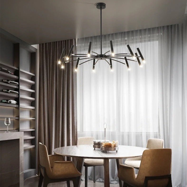 Lustre LED Moderne avec Têtes Réglables - Élégance et Efficacité Énergétique