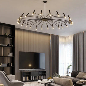 Lustre LED Moderne avec Têtes Réglables - Élégance et Efficacité Énergétique