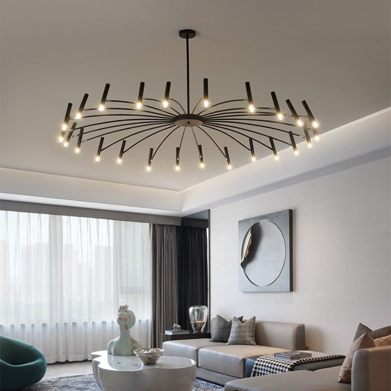 Lustre LED Moderne avec Têtes Réglables - Élégance et Efficacité Énergétique