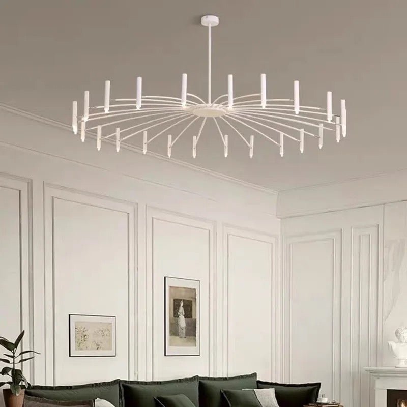 Lustre LED Moderne avec Têtes Réglables - Élégance et Efficacité Énergétique