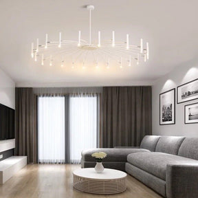 Lustre LED Moderne avec Têtes Réglables - Élégance et Efficacité Énergétique