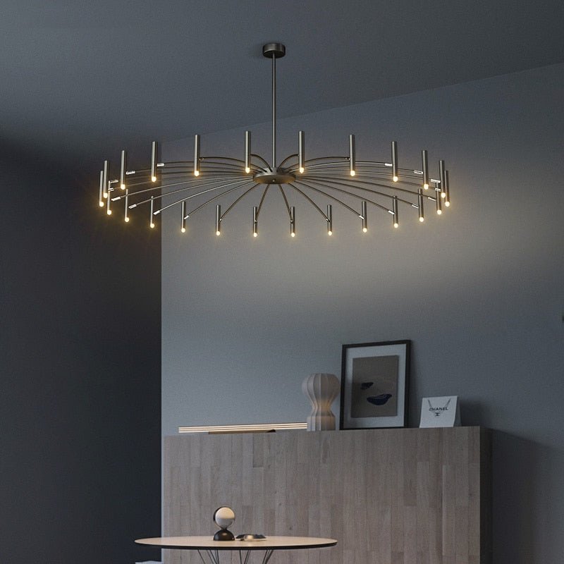 Lustre LED Moderne avec Têtes Réglables - Élégance et Efficacité Énergétique