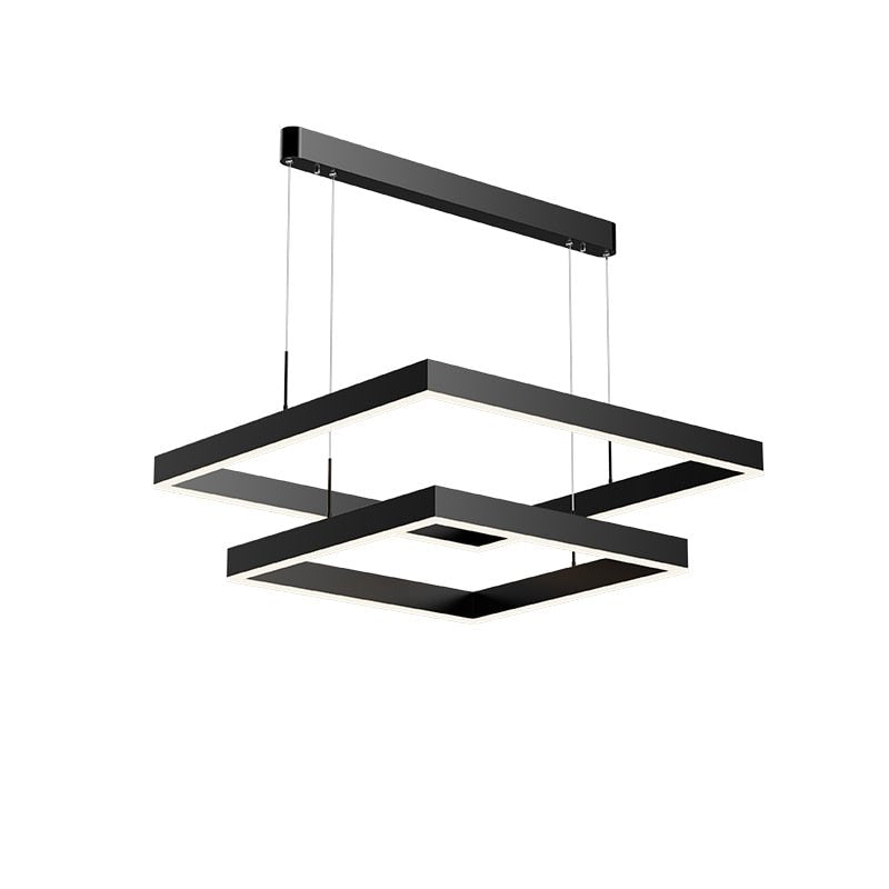 Lustre LED Dimmable Élégant - Design Contemporain et Fonctionnalité Pratique
