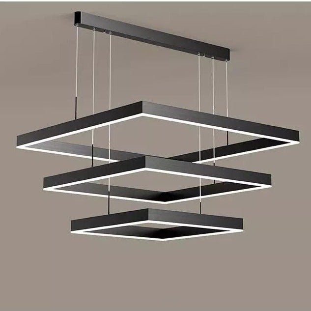 Lustre LED Dimmable Élégant - Design Contemporain et Fonctionnalité Pratique