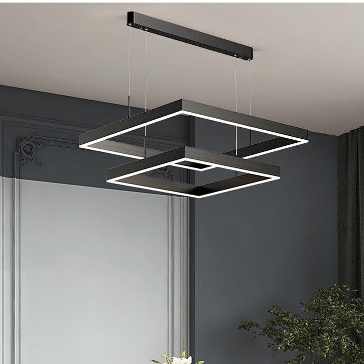Lustre LED Dimmable Élégant - Design Contemporain et Fonctionnalité Pratique