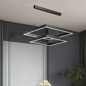 Lustre LED Dimmable Élégant - Design Contemporain et Fonctionnalité Pratique