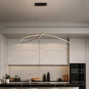 Lustre LED Moderne et Élégant - Éclairage Économe en Énergie et Dimmable