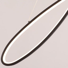 Lustre LED Moderne et Élégant - Éclairage Économe en Énergie et Dimmable
