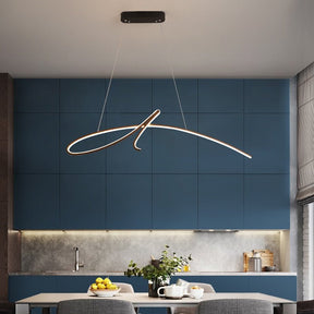 Lustre LED Moderne et Élégant - Éclairage Économe en Énergie et Dimmable